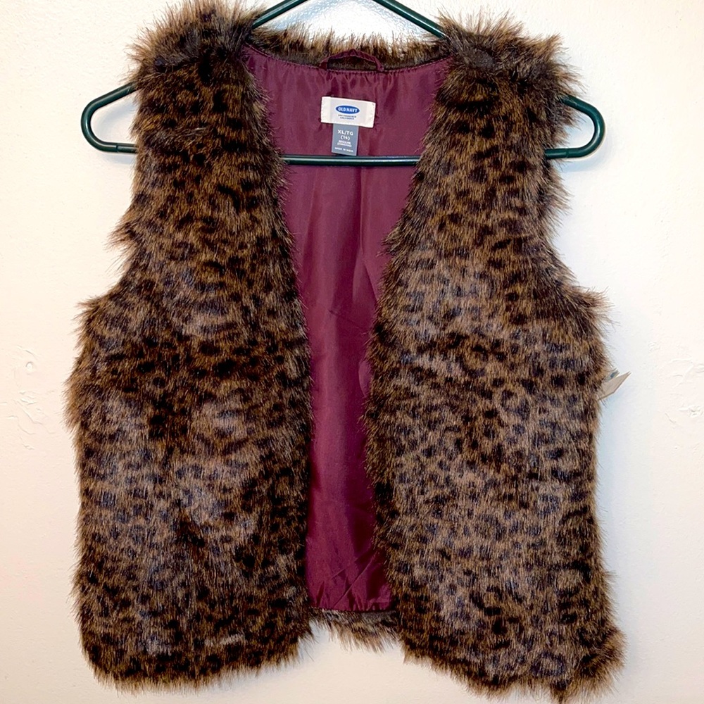 faux fur vest